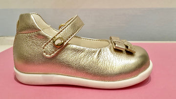 WALKEY scarpa bebe' pelle oro