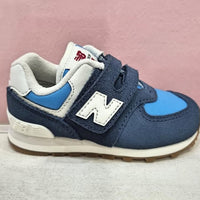 NEW BALANCE 574 velcro leather and technical fabric