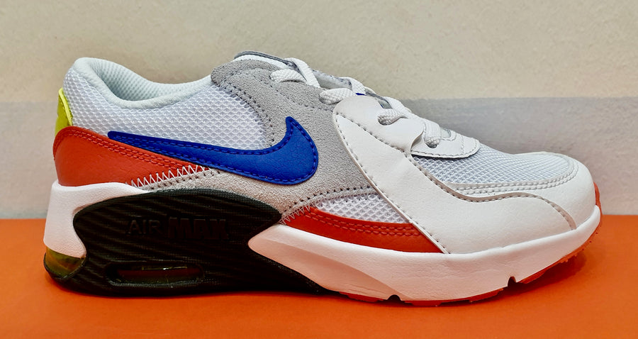 NIKE AIR MAX white red blue laces