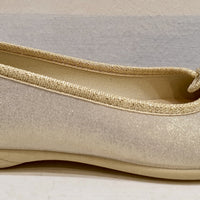 PIEDIDOLCI ballet flats in silver or gold glitter leather