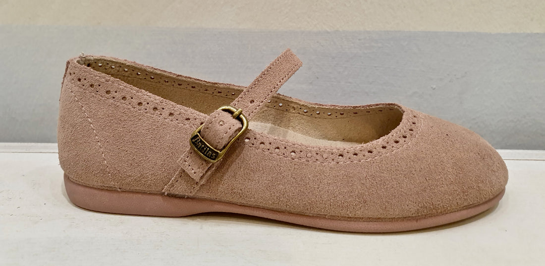 PIEDIDOLCI nude blue or pink suede ballet flats