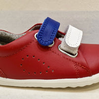BOBUX GRASS COURT double velcro blue or red leather
