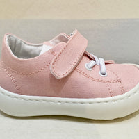 WALKEY scarpa velcro cotone ecologico rosa, gialla o blu