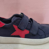 BARQUE velcro in leather with star in two colors