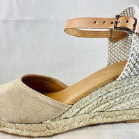 MACARENA rope heel shoe with ankle strap