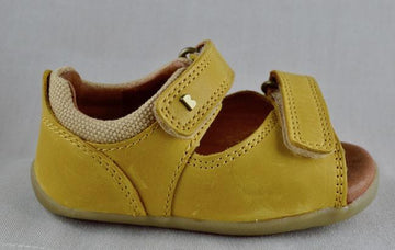 BOBUX yellow or blue driftwood sandal for girls.