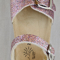 SHOES 76 sandalo fondo birke glitter in 4 colori