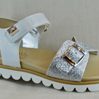 SHOES 76 glitter sandal with rubber sole