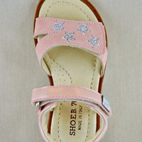 SHOES 76 velcro sandal with stars in two colors