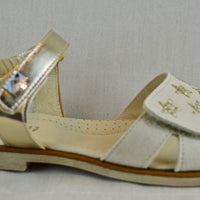 SHOES 76 sandalo velcri con stelle in due colori